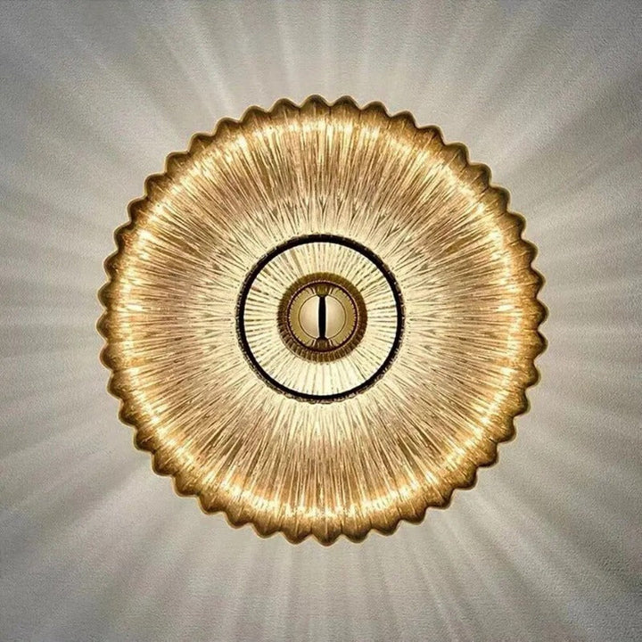 Skanto | NimbusFlux - Veggmontert glasslampe med bølgende lys