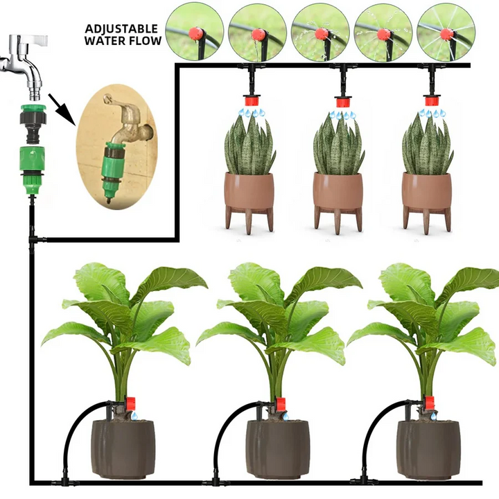 Skanto | Drip Irrigation System med Automatisk Timer