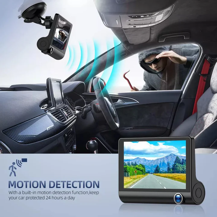4-Zoll-Touchscreen-Front- og Rückfahrkamera