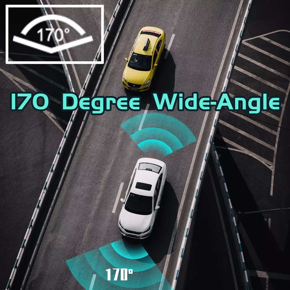 4-Zoll-Touchscreen-Front- og Rückfahrkamera