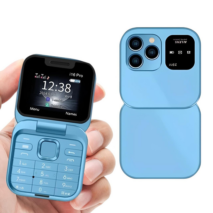 Skanto | Sammenleggbar Flip-Telefon Dual SIM | 1,77" Skjerm | 1000 mAh | Micro USB