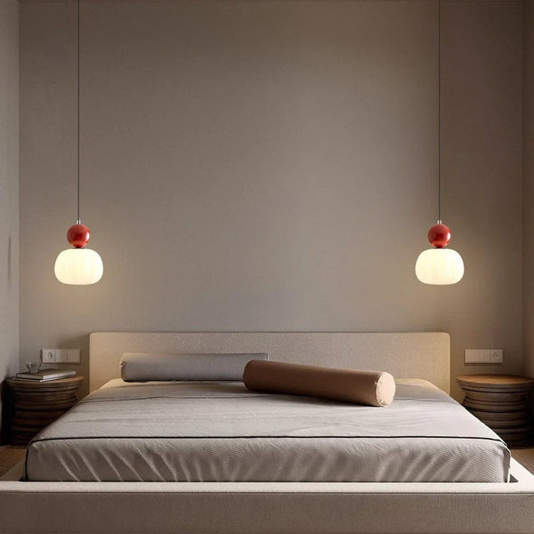 Norvo | Art Deco Pendellampe i Kremfarget Nyanse – Stil og Raffinert