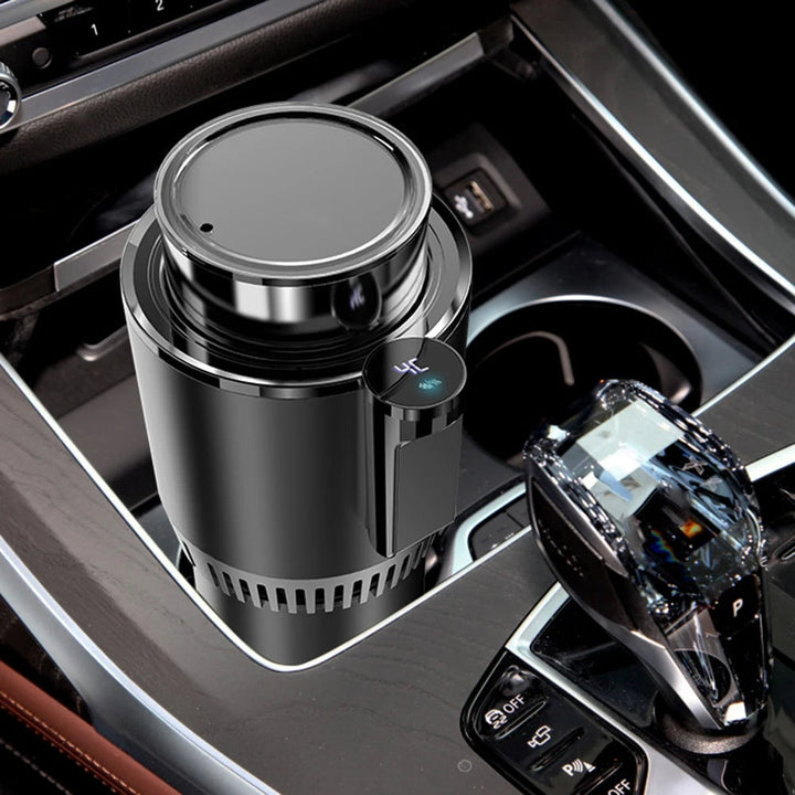 Intelligent 2-i-1-Getränkehalter for Auto mit Kühl- og Heizfunksjon