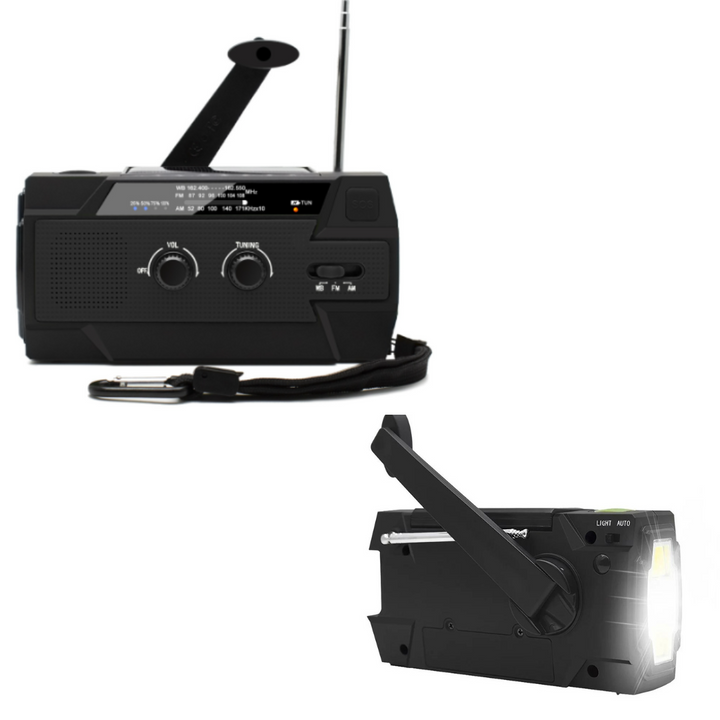 Multifunksjonell solcelledrevet radio | Skanto