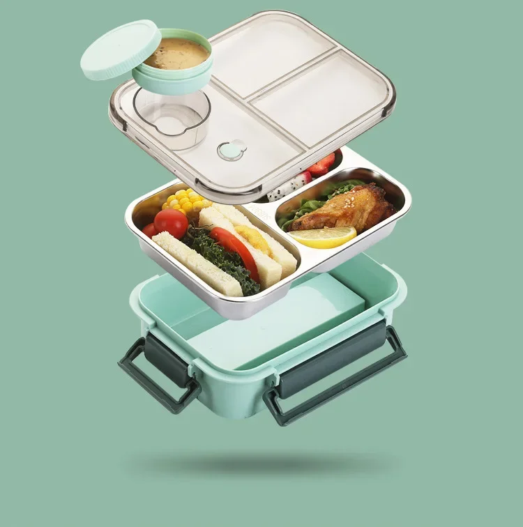 Skanto | Isolert Rustfritt Stål Lunsjboks | Lekkasjesikker Bento Design | Holder Mat Varm 6t / Fersk 12t | 304 Stål