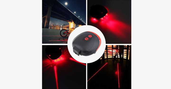 Skanto | Laser LED Baklys for Sykkel – Kjør i Stil!