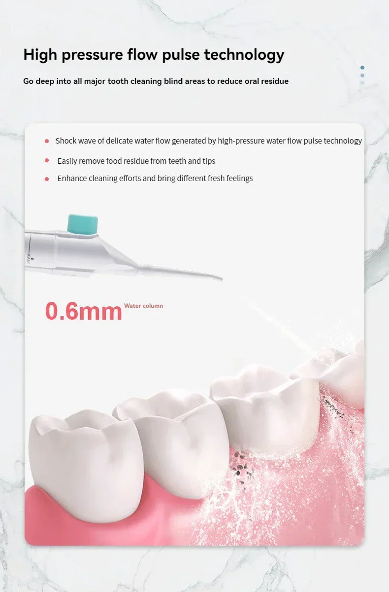 Skanto | Bærbar Høytrykk Vanntråd – Profesjonell Tannrenser med Oral Irrigator