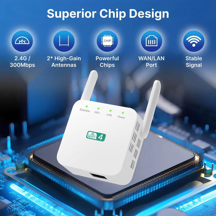 Skanto | Kraftig langdistanse WiFi-repeater