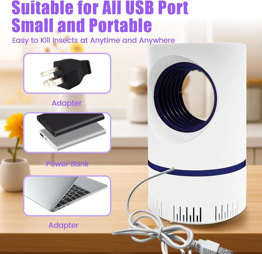 Skanto | UV Lys Insektfelle - Innendørs/Utendørs Mygg Flue Dreper