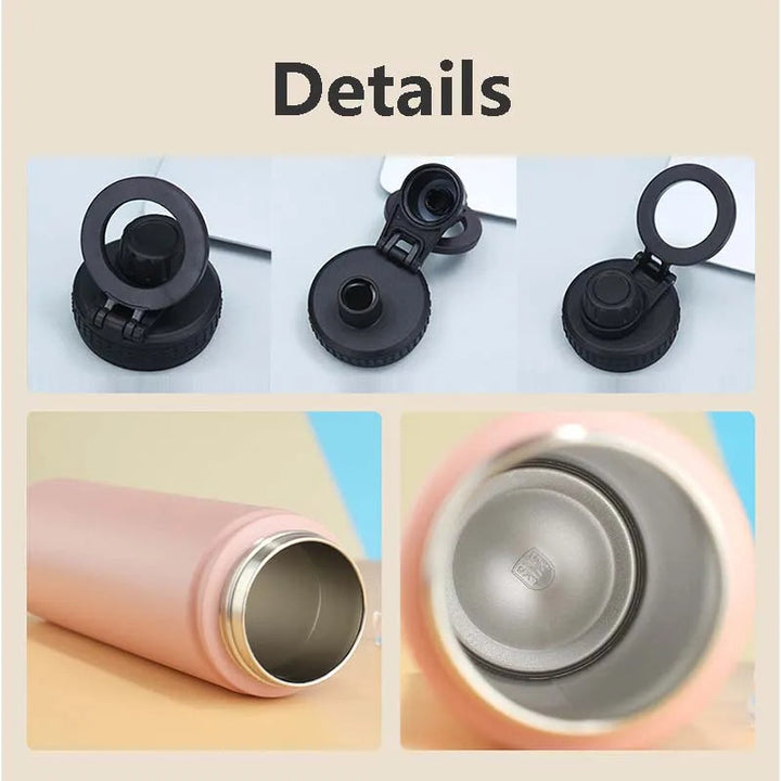 Skanto | Isolert Rustfritt Stål Vannflaske med Telefonholder – 750ml