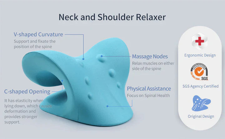 Skanto | Nakke- og skulderstrek – Cervikal trekkpute for spinal justering og massasje