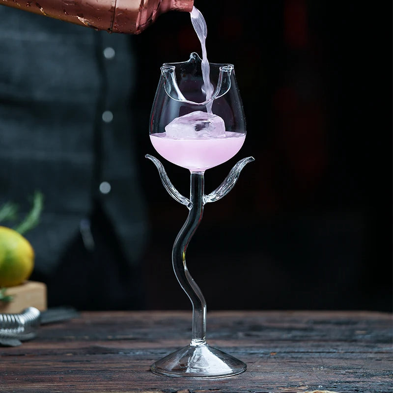 Skanto | 2Pcs Rosformet Vin Glass
