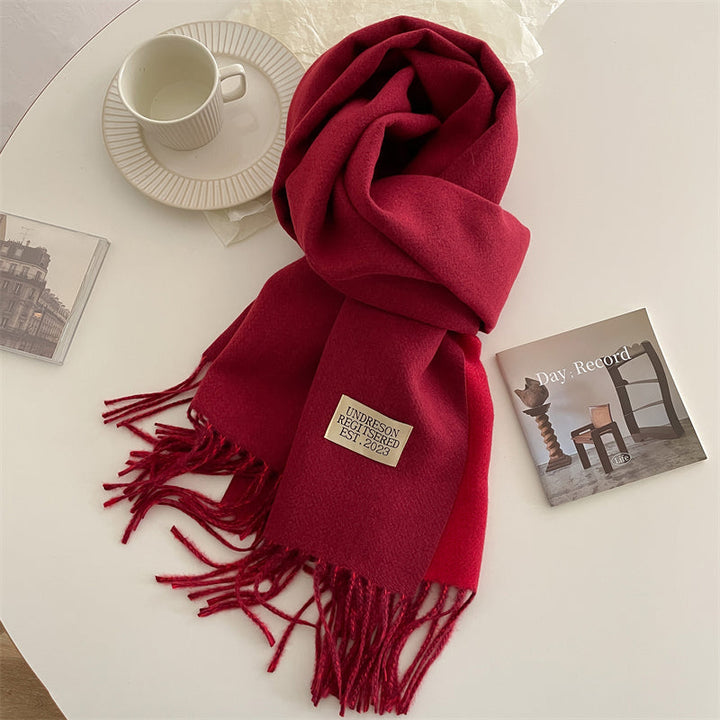 LuxeTwist Skjerf - Elegant Reversibel Pashmina Skanto