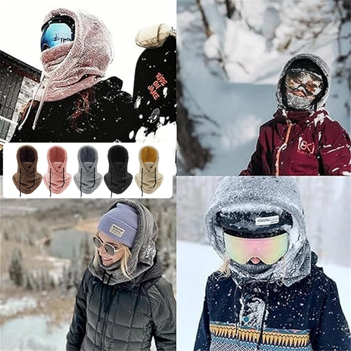 Ski maske med Sherpa hette | Skanto