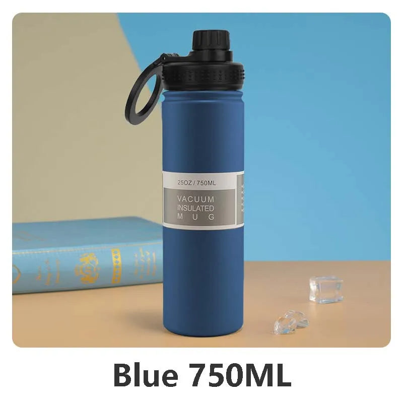 Skanto | Isolert Rustfritt Stål Vannflaske med Telefonholder – 750ml