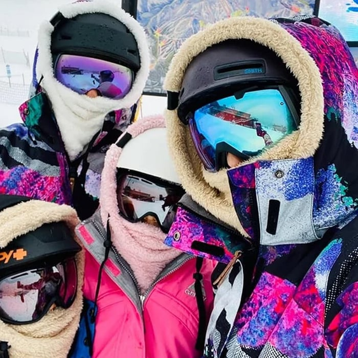 Ski maske med Sherpa hette | Skanto