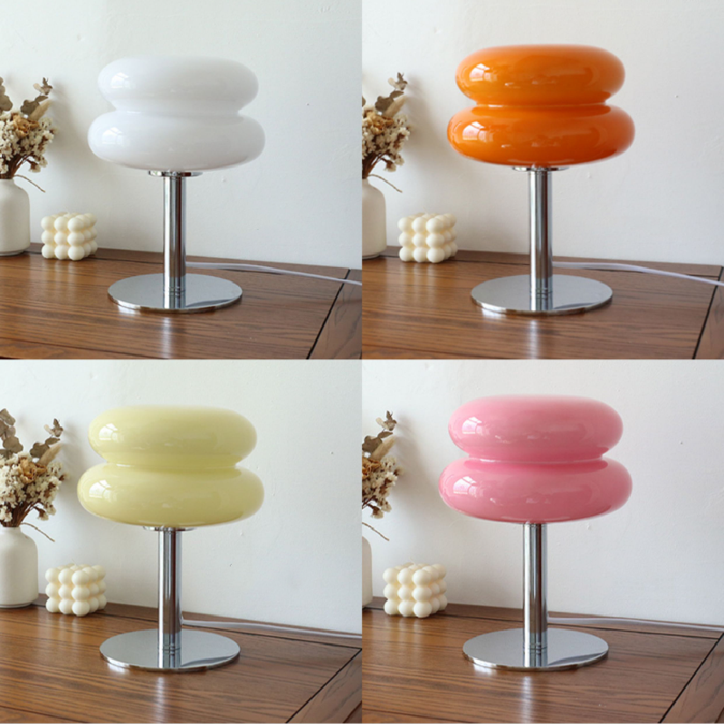 Skanto | DESIGNER GLASS TABLE LAMP - AMBIENT LED LAMP FOR BEDROOM AND STUDY