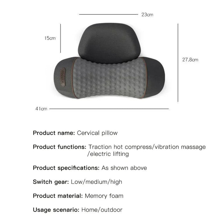 Skanto | Elektrisk Hode- og Nakke Massasjepute Cervical Pillow