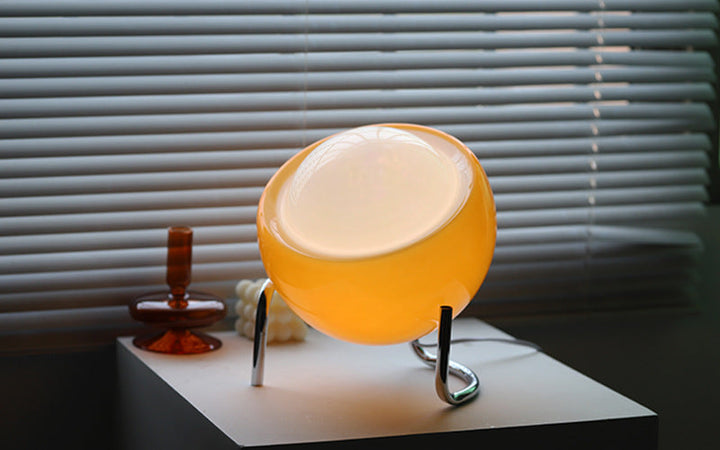 Skandinavisk Glass Bordlampe for Atmosfære Skanto