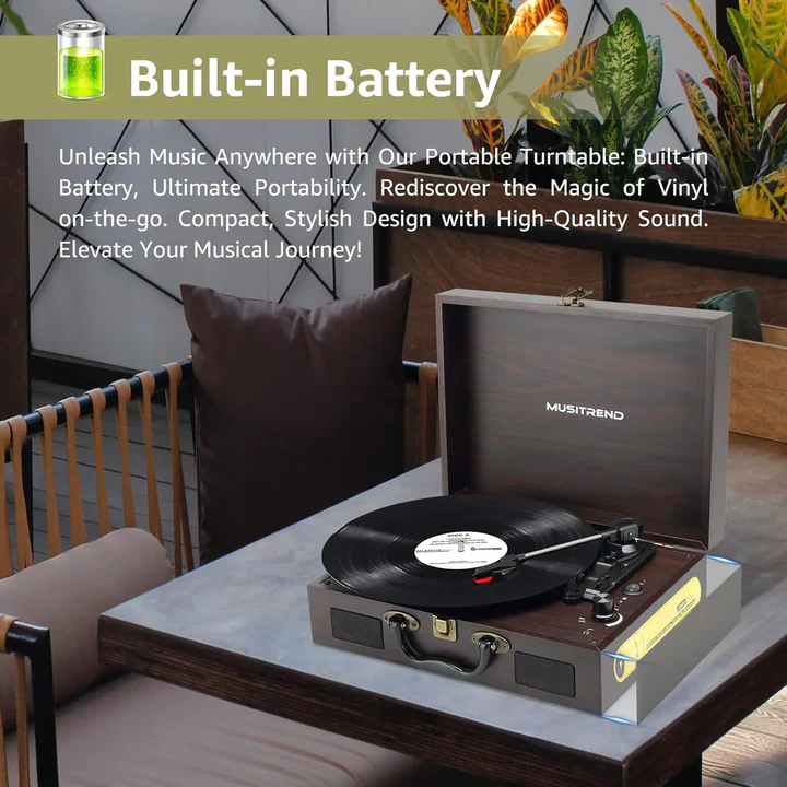 Skanto | Vintage Koffert-Stil Vinyl Platespiller