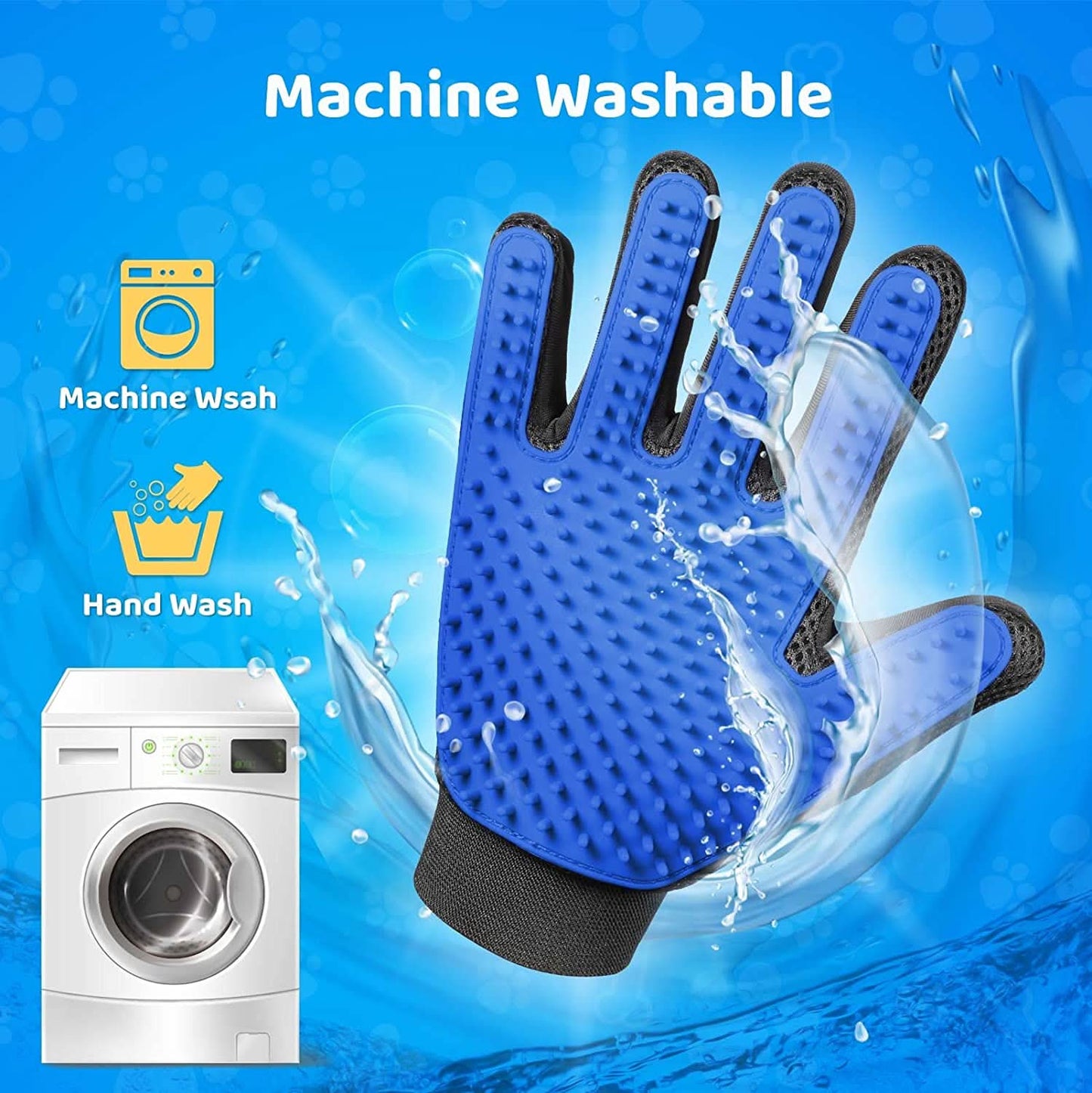 Norvo | grooming glove for gentle fur removal from cats & dogs