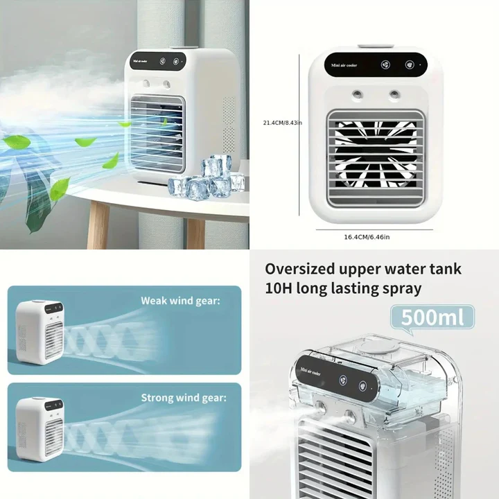 Skanto | Oppladbar bærbar aircon med spraymist