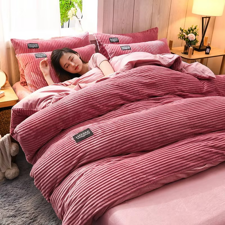 Skanto | Fløyelsfleece Teleskopdeksel for Ultimate Comfort – Myk, Varm, og Koselig Sengetøy Løsning