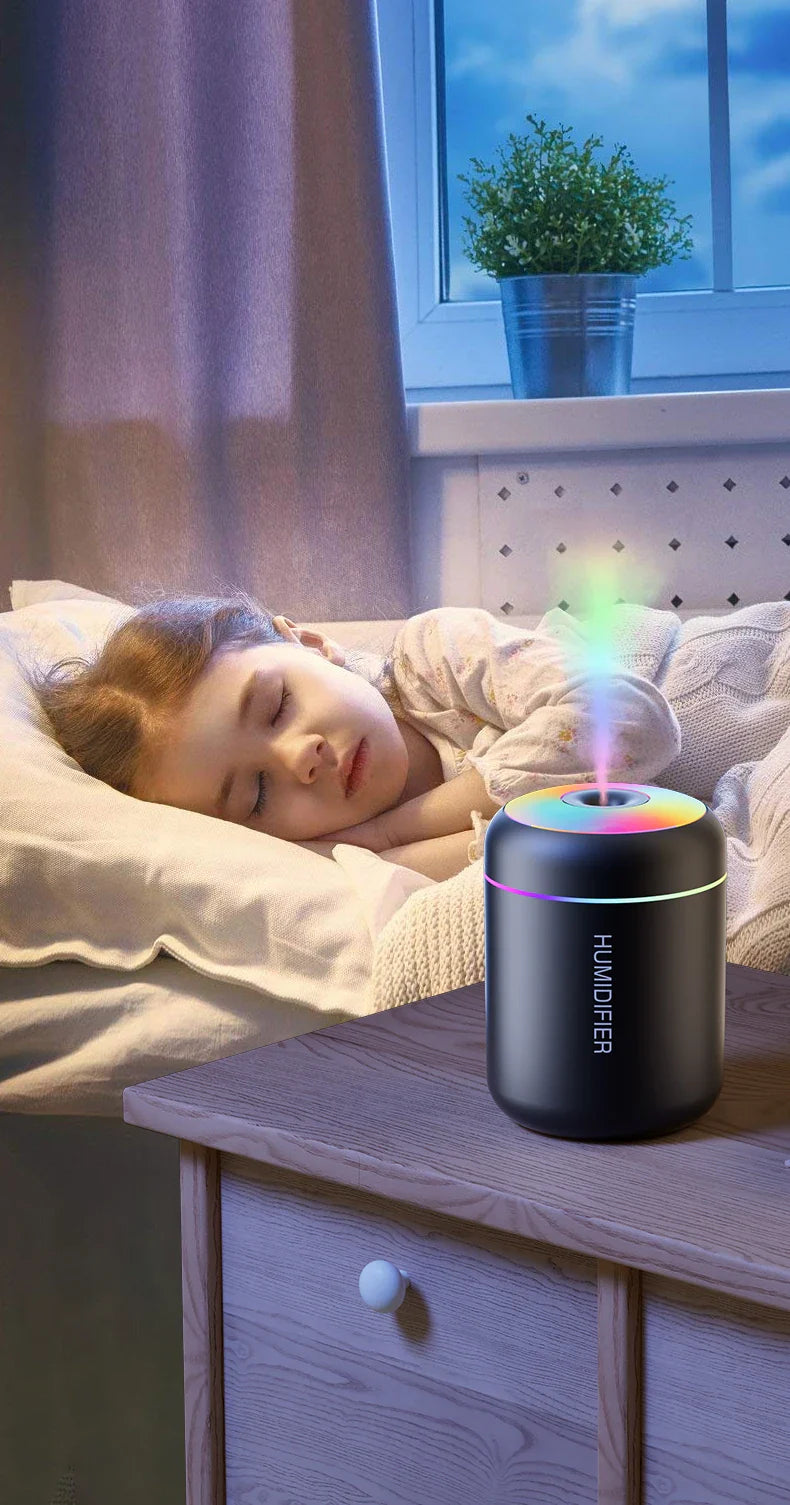 Skanto | MINI LUFTFUKTER MED AROMATERAPI - USB-DREVET - PERFEKT FOR BIL OG SOVEROM