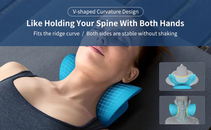 Skanto | Nakke- og skulderstrek – Cervikal trekkpute for spinal justering og massasje