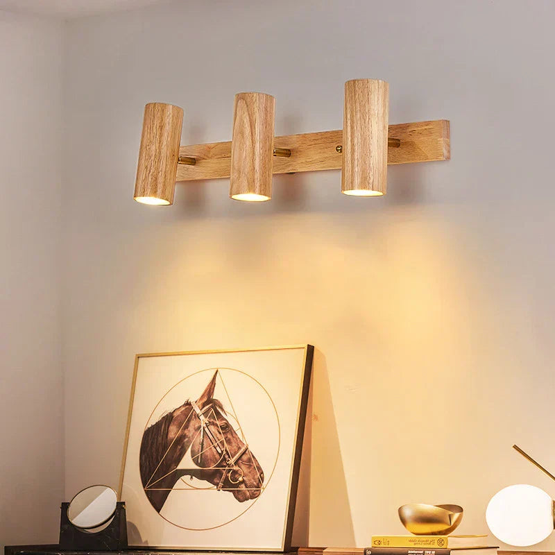 Moderne Vegglampe laget av Valnøtt - Skandinavisk LED Vegglampe for Stue & Spisestue | Skanto