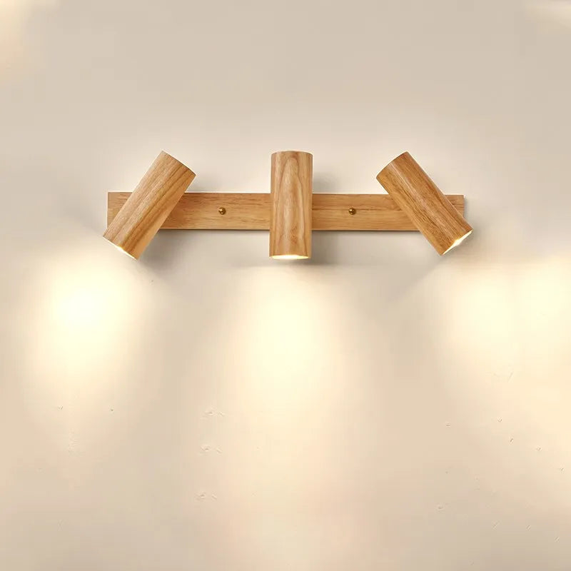 Moderne Vegglampe laget av Valnøtt - Skandinavisk LED Vegglampe for Stue & Spisestue | Skanto