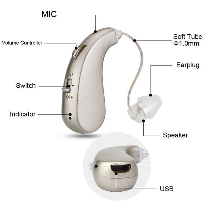 Skanto | USB Oppladbar Bluetooth Hørselsapparat