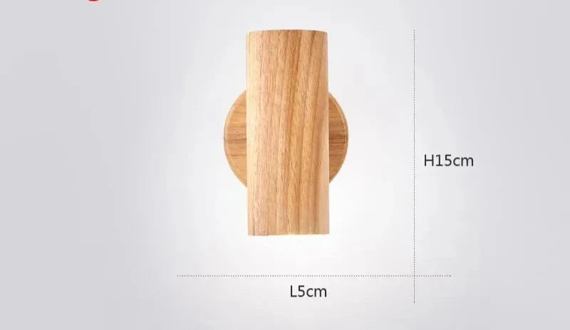 Moderne Vegglampe laget av Valnøtt - Skandinavisk LED Vegglampe for Stue & Spisestue | Skanto