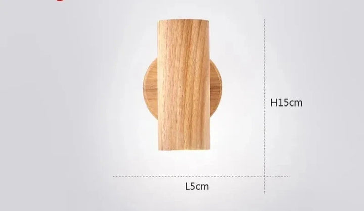 Moderne Vegglampe laget av Valnøtt - Skandinavisk LED Vegglampe for Stue & Spisestue | Skanto