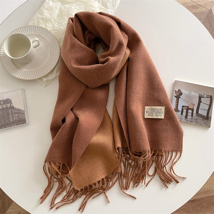 LuxeTwist Skjerf - Elegant Reversibel Pashmina Skanto