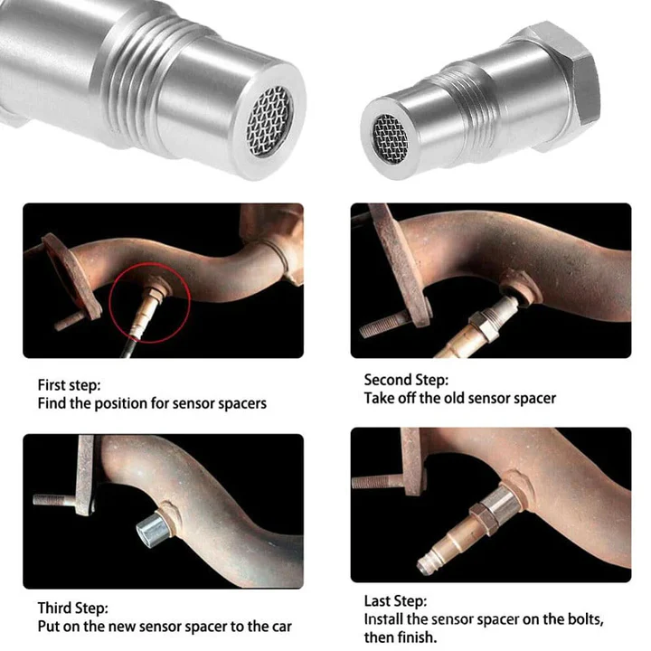 Skanto | Car O2 Sensor Adapter CEL, Fiks Sjekk Motorlys M18*1.5