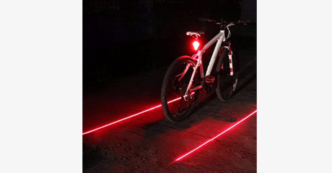 Skanto | Laser LED Baklys for Sykkel – Kjør i Stil!
