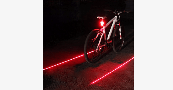 Skanto | Laser LED Baklys for Sykkel – Kjør i Stil!