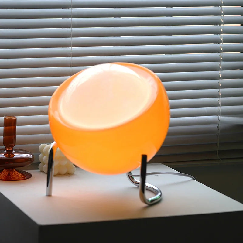Skandinavisk Glass Bordlampe for Atmosfære Skanto