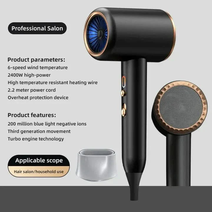 Skanto | HairShine Turbo – Hårføner med Ion Boost & Ekstra Volum
