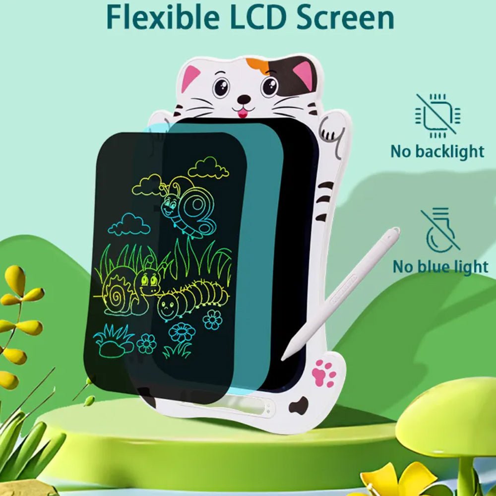 Skanto | Drawbuddy – Gjenbrukbar LCD Tegnetablett for Barn med Dyredesign