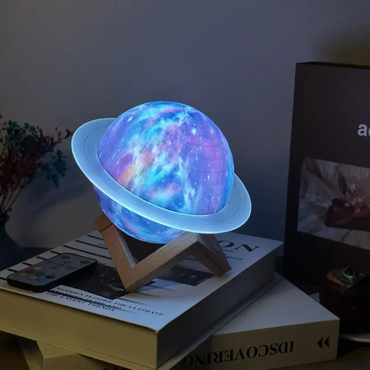 Skanto | Galaxy Saturn Bluetooth Høyttaler med Nattlys
