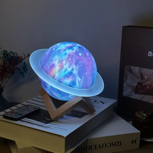 Skanto | Galaxy Saturn Bluetooth Høyttaler med Nattlys