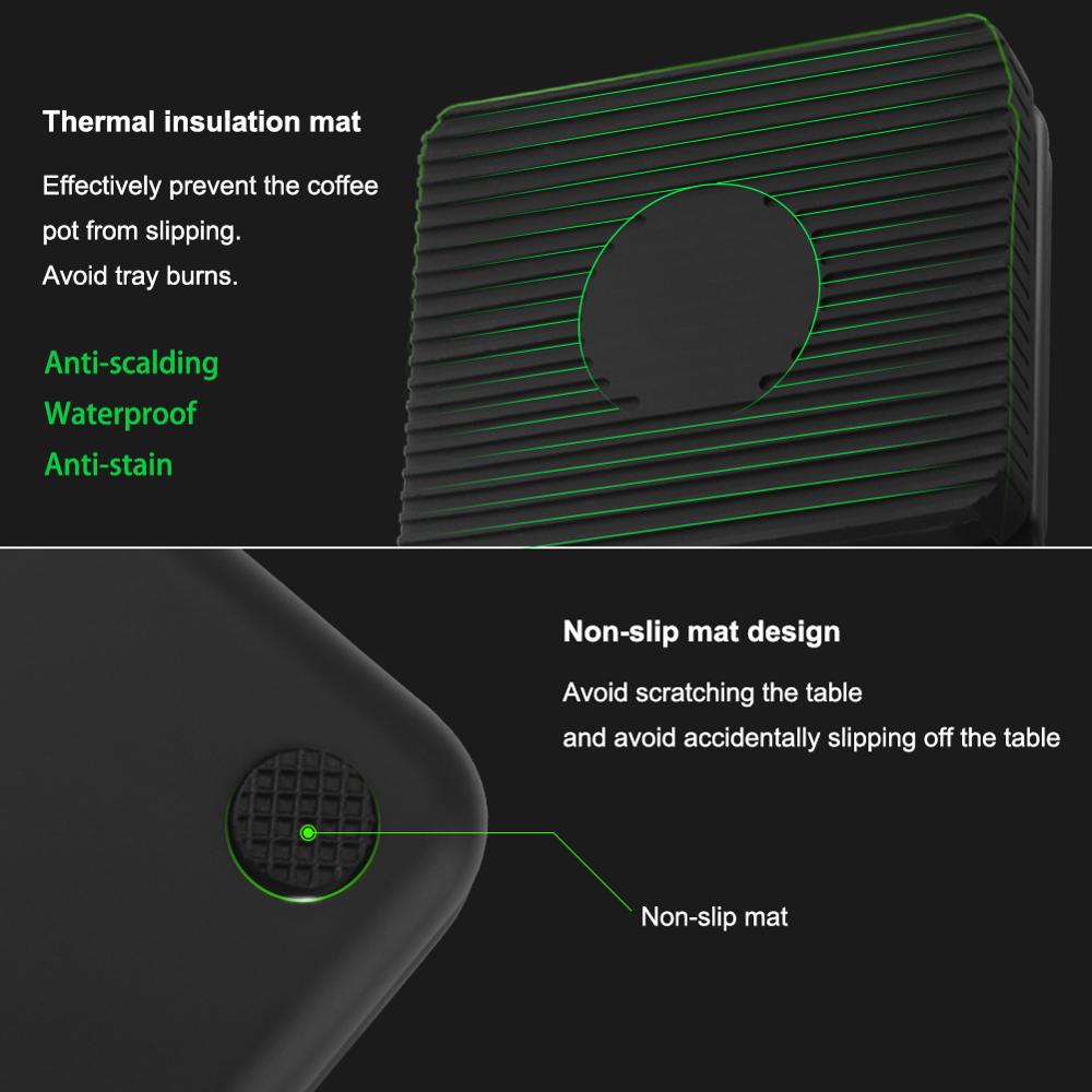 Drip Coffee Scale W/ Timer Portable Elektronisk Digital Kjøkkenvekt | Skanto