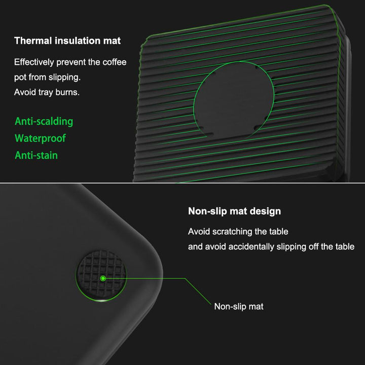 Drip Coffee Scale W/ Timer Portable Elektronisk Digital Kjøkkenvekt | Skanto