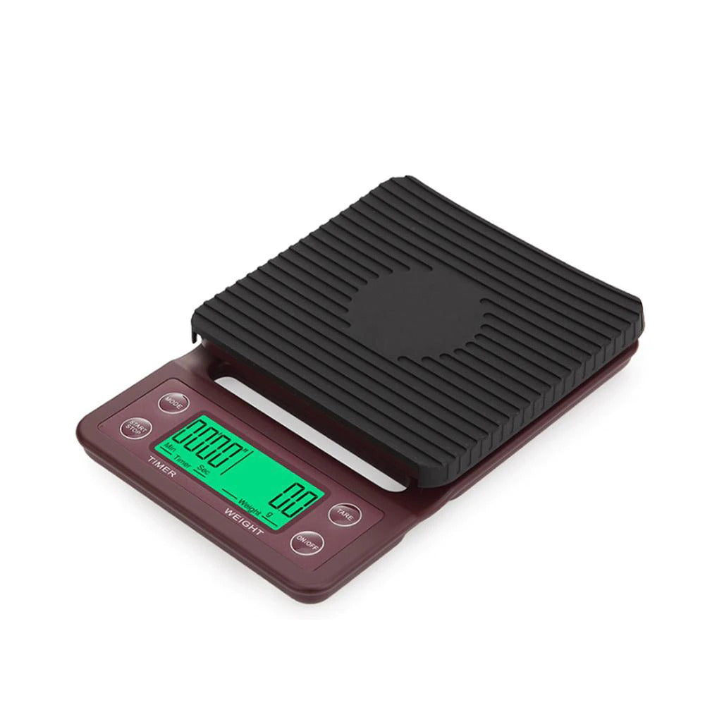 Drip Coffee Scale W/ Timer Portable Elektronisk Digital Kjøkkenvekt | Skanto