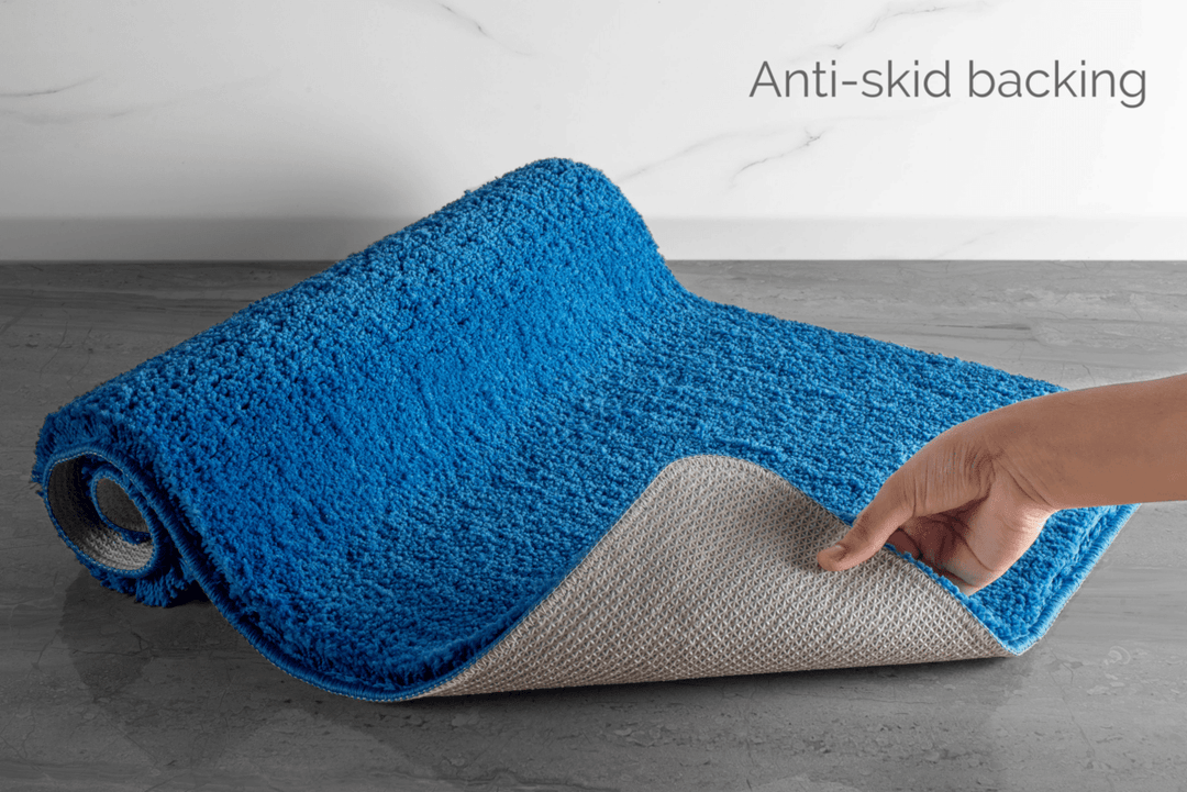 Skanto | Luxura UltraSoft Bade matte | Super-absorberende mikrofiber baderomsmatte med sklisikker bakside