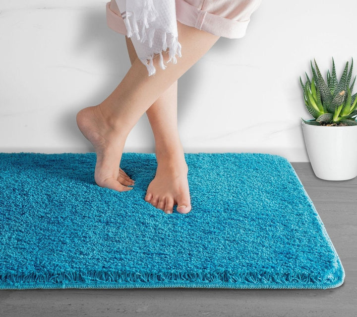 Skanto | Luxura UltraSoft Bade matte | Super-absorberende mikrofiber baderomsmatte med sklisikker bakside