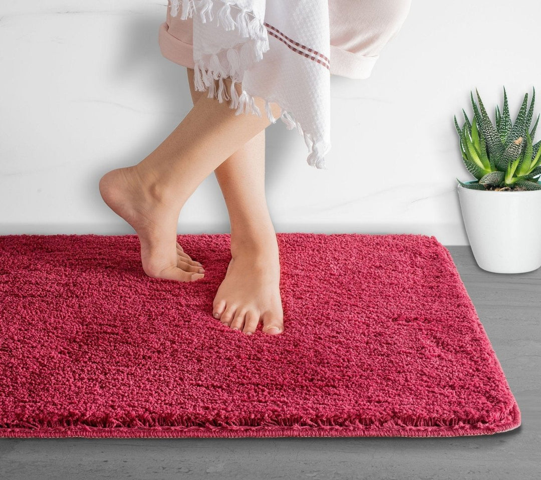 Skanto | Luxura UltraSoft Bade matte | Super-absorberende mikrofiber baderomsmatte med sklisikker bakside