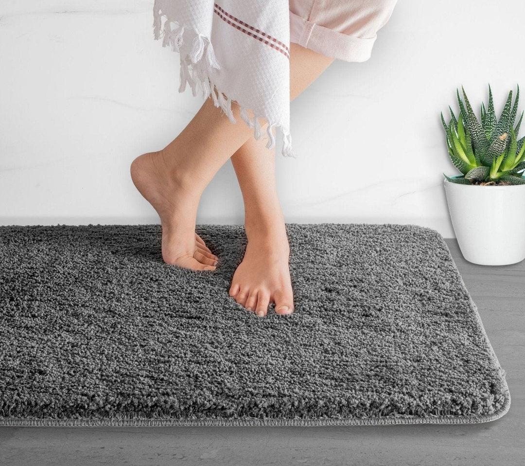 Skanto | Luxura UltraSoft Bade matte | Super-absorberende mikrofiber baderomsmatte med sklisikker bakside